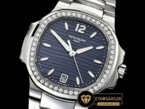 PP0271C - Patek Nautilus 33mm Diam SSSS Blue PF Miyota 9015 - 01.jpg